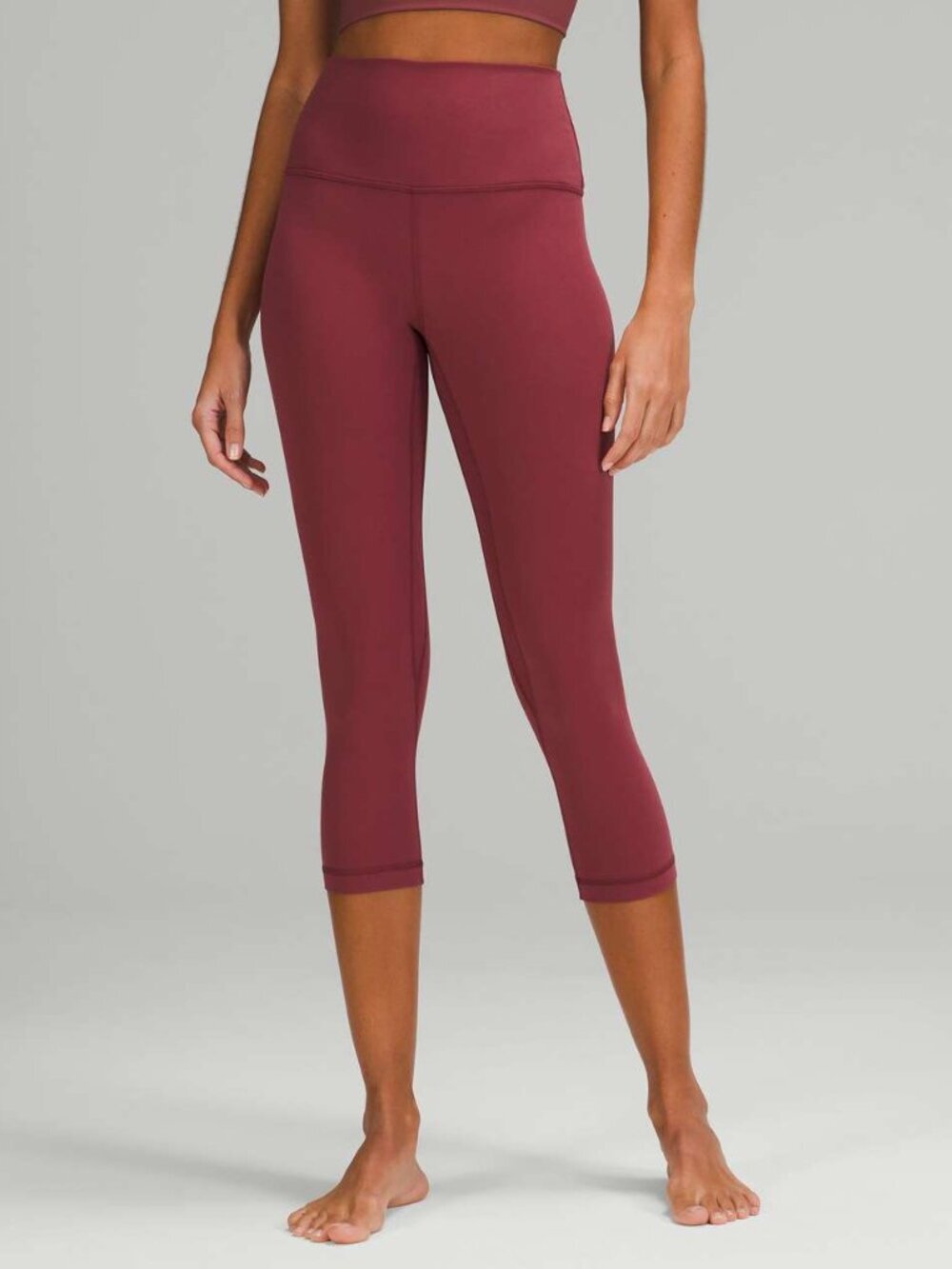 Lululemon Align High-Rise Crop 21" Mulled Wine Size 8